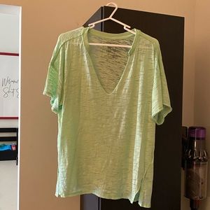 green V neck